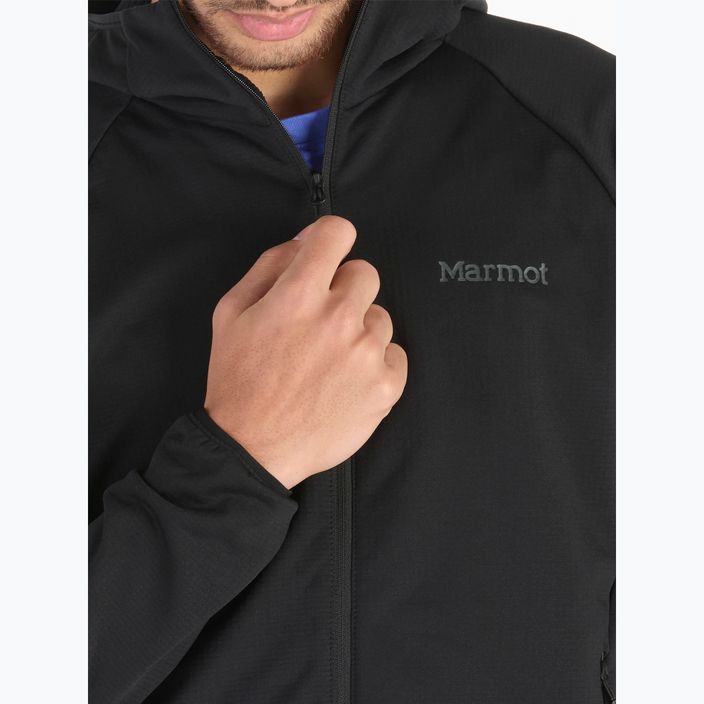 Men's Marmot Leconte Full Zip Hoody Fleece-Sweatshirt schwarz 5