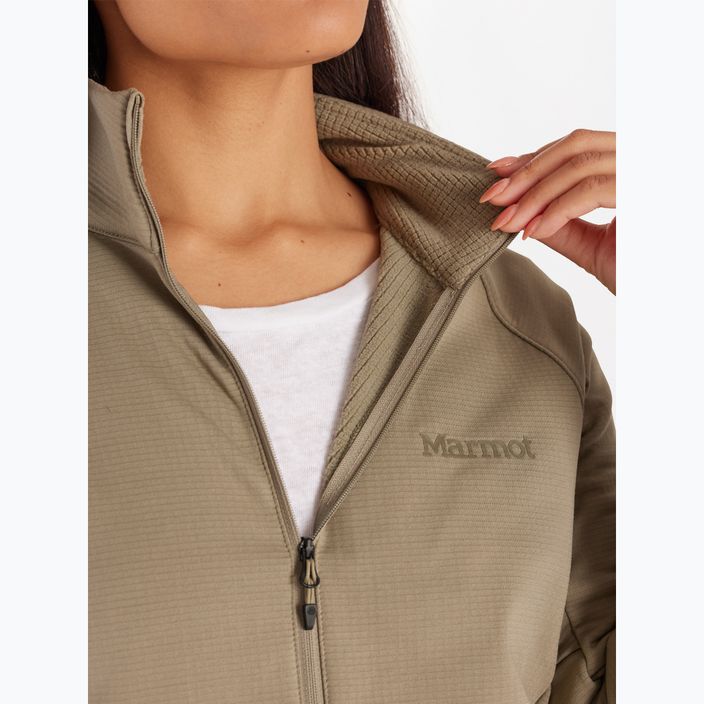 Marmot Leconte Damen Sweatshirt ohne Kapuze aus Fleecevetiver 5