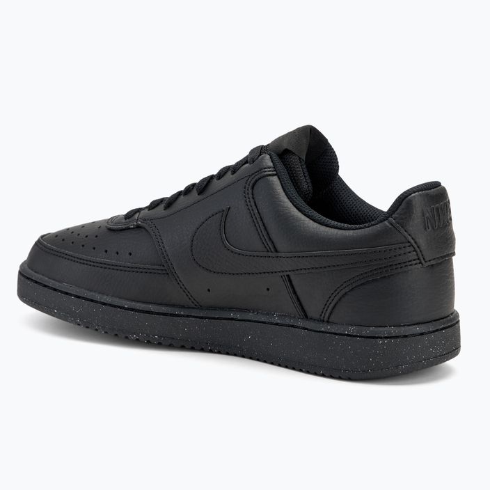 Herrenschuhe Nike Court Vision Low Next Nature schwarz/schwarz/schwarz 3