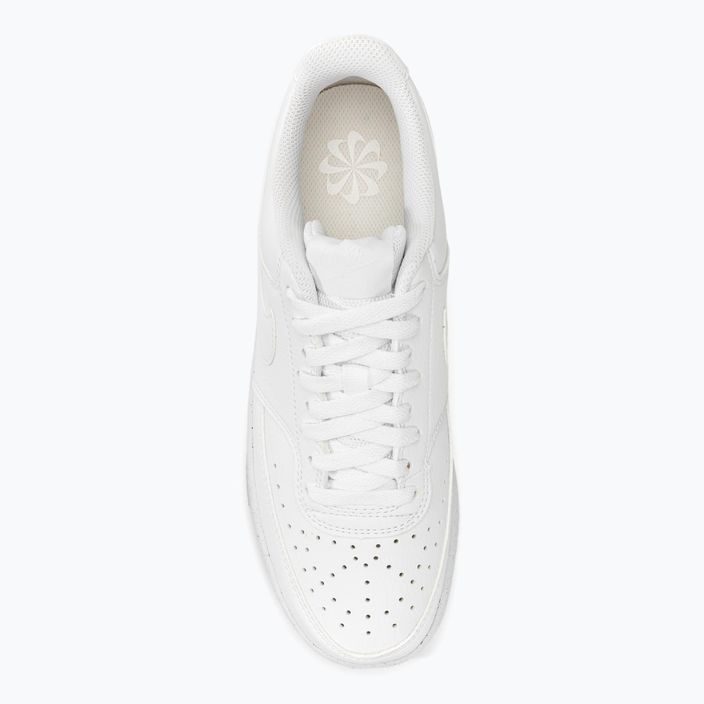 Herren Nike Court Vision Low Next Nature Weiß/Weiß/Weiß Schuhe 5