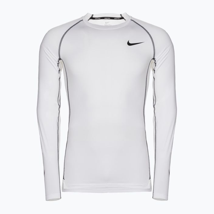 Herren Trainings-Langarm-Shirt Nike Pro Dry-Fit Tight Top weiß DD1990-100