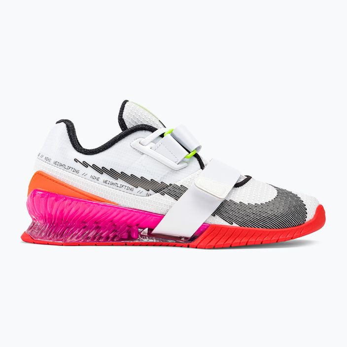Nike Romaleos 4 Olympic Colorway Gewichtheben Schuhe weiß/schwarz/helles Karminrot 2
