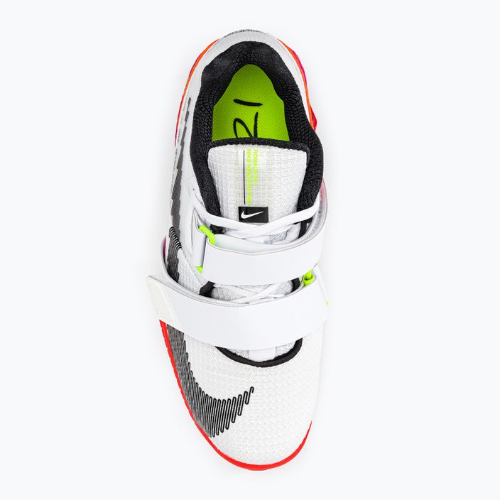 Nike Romaleos 4 Olympic Colorway Gewichtheben Schuhe weiß/schwarz/helles Karminrot 6
