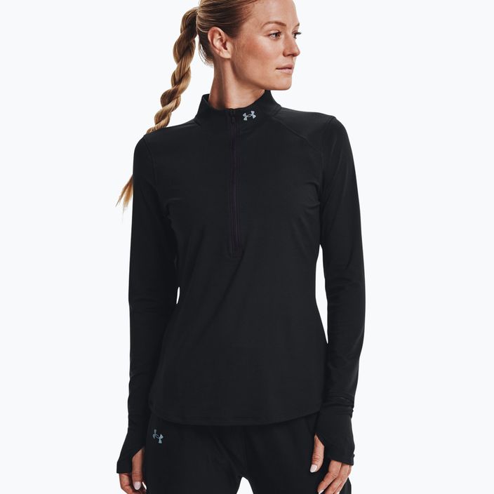 Unter Armour Qualifier Run 2.0 Half Zip Frauen laufen Sweatshirt schwarz 1365632