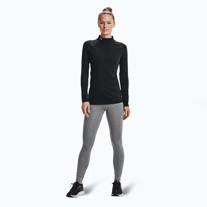 Under Armour Authentics CG Mockneck schwarz/weiß Damen Training Longsleeve 2