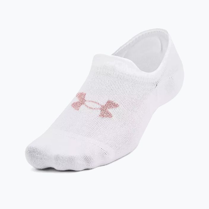 Unter Armour Ultra Lo 3Pk Socken weiß/retro rosa 2