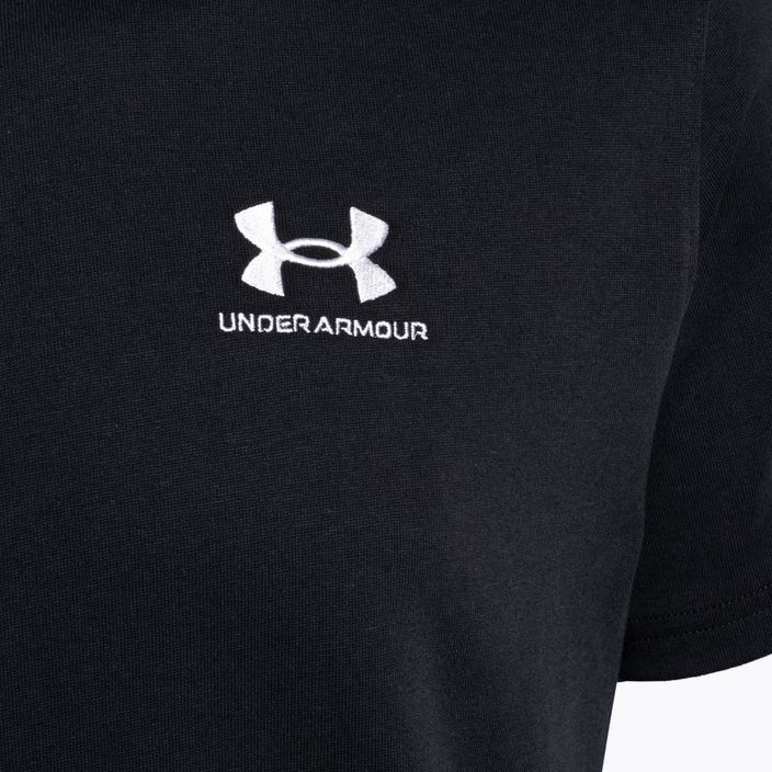 Men's Under Armour Logo Emb Heavyweight T-Shirt schwarz/weiß 6