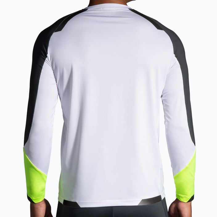 Herren Brooks Run Visible weiß/asphalt/nightlife Lauf-Longsleeve 3