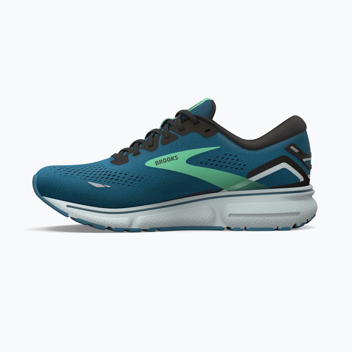 Brooks Ghost 15 Herren Laufschuhe Morrocan Blau/Schwarz/Frühling Knospe 13