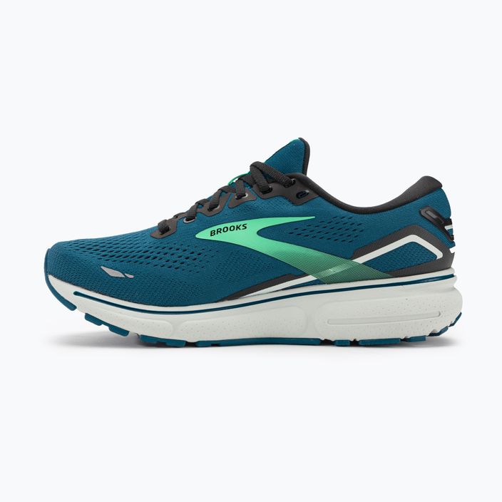 Brooks Ghost 15 Herren Laufschuhe Morrocan Blau/Schwarz/Frühling Knospe 10