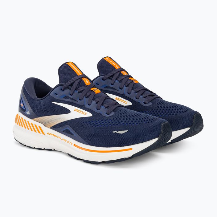 Brooks Adrenaline GTS 23 Herren Laufschuhe peacoat/ultramarine/orange 5