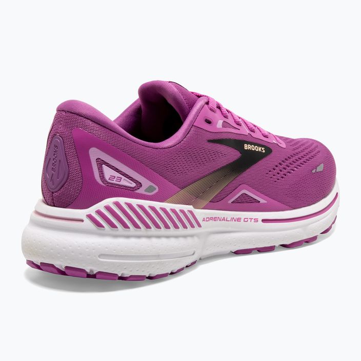 Brooks Adrenaline GTS 23 Orchidee/Schwarz/Lila Damen Laufschuhe 9