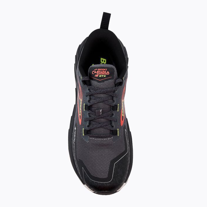 Brooks Cascadia 18 GTX Herren Laufschuh blackened pearl/schwarz/tomato 5