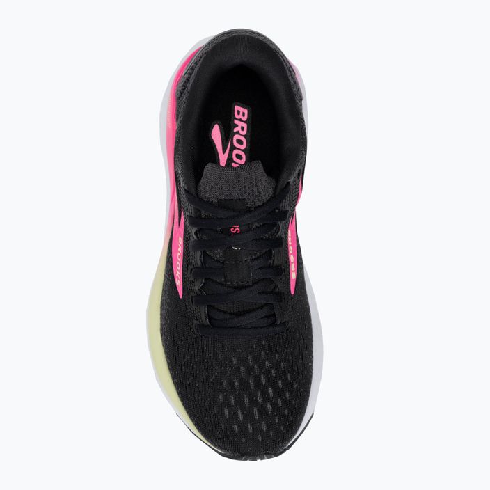 Brooks Ghost 16 Damen Laufschuhe schwarz/rosa/gelb 5