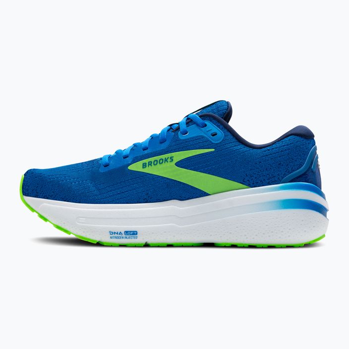 Brooks Ghost Max 2 Herren Laufschuhe holländisch blau/grün gecko/peacoat 10