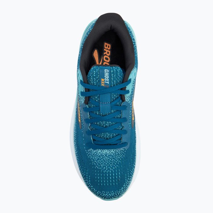 Brooks Ghost Max 2 Herren Laufschuhe Marokkanisch Blau/Aqua/Orange Pop 5