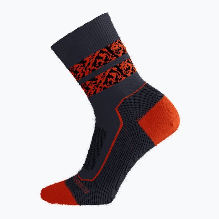 Icebreaker Hike+ Light Crew Natural Summit Herren-Trekkingsocken graphit/blaze/schwarz 2