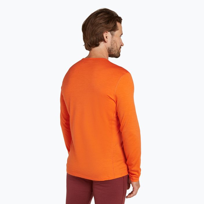 Icebreaker 200 Oasis Crewe Thermo-Langarmshirt für Herren Blaze 3