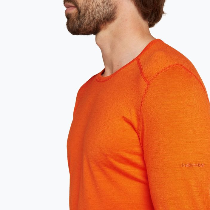 Icebreaker 200 Oasis Crewe Thermo-Langarmshirt für Herren Blaze 5