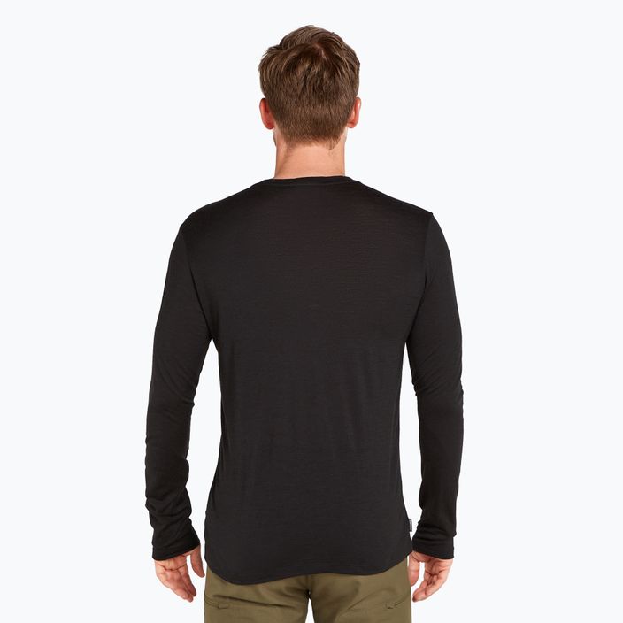 Icebreaker Merino 150 Tech Lite Bear Lift Herren-Trekking-Longsleeve schwarz 3