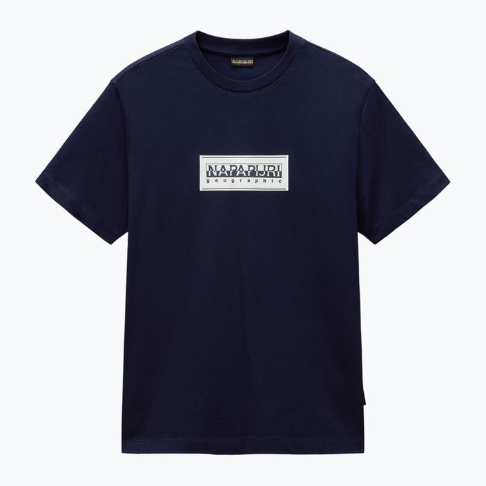 Herren Napapijri S-Box Logo T-shirt blu marine