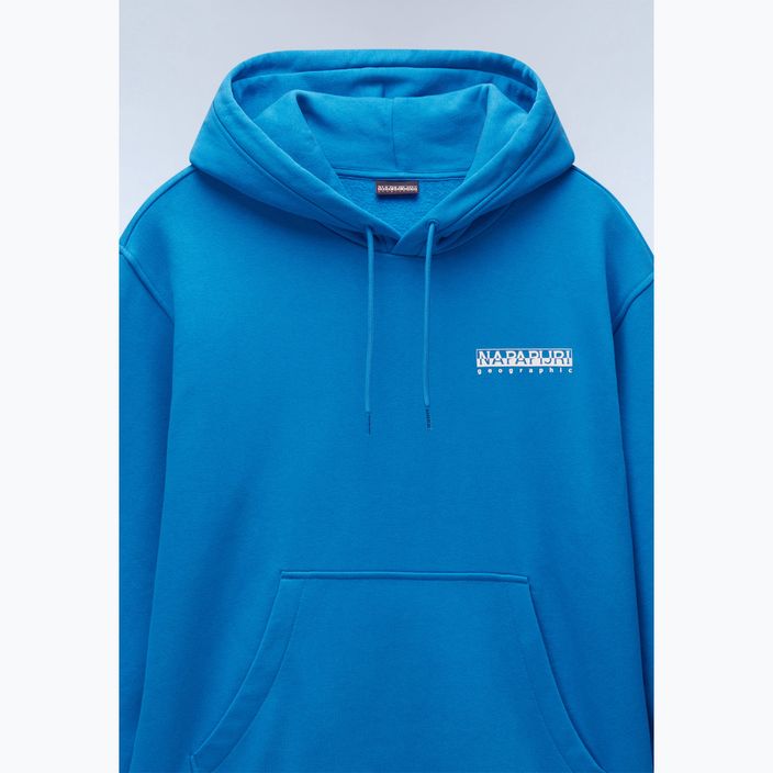 Herren Napapijri B-Linth Sweatshirt mit Kapuze blau Saphir 8