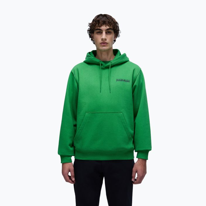 Herren Napapijri B-Linth Sweatshirt mit Kapuze grün kelly