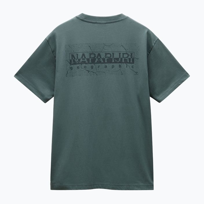 Herren Napapijri S-Albula grünes urbanes t-shirt 6