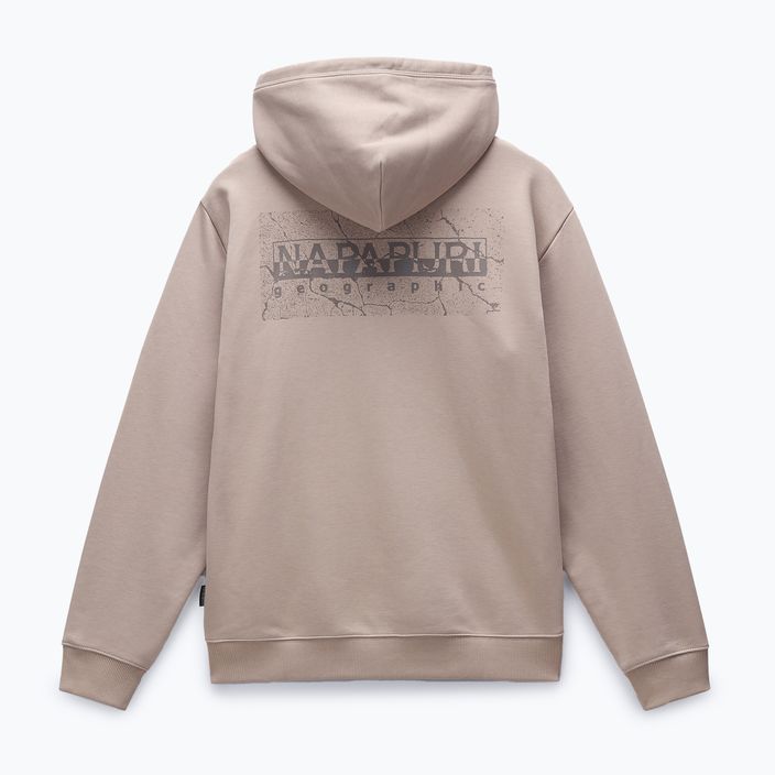 Herren Napapijri B-Albula Sweatshirt mit Kapuze beige rockig 2