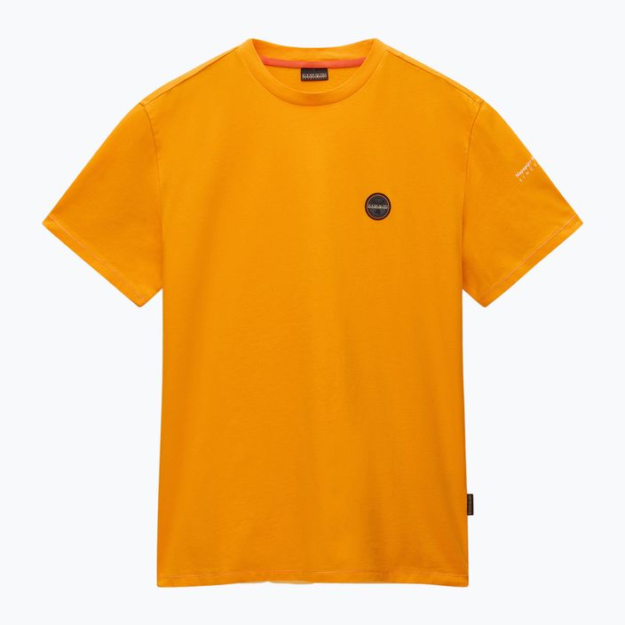 Herren Napapijri S-Badge orange Ringelblume T-shirt 5