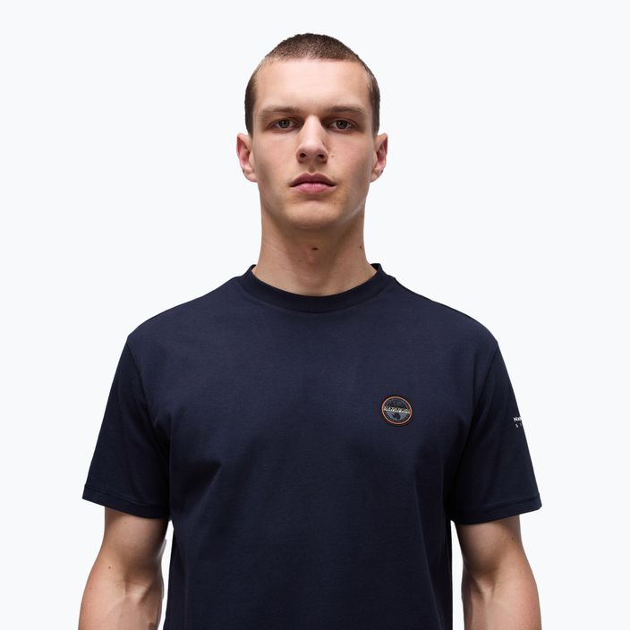 Herren Napapijri S-Badge blu marine T-shirt 4