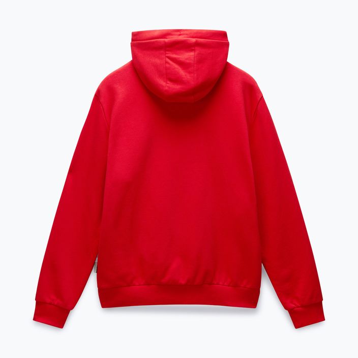 Herren Napapijri Burgee Half Zip Hooded 2.0 rot goji Sweatshirt 6