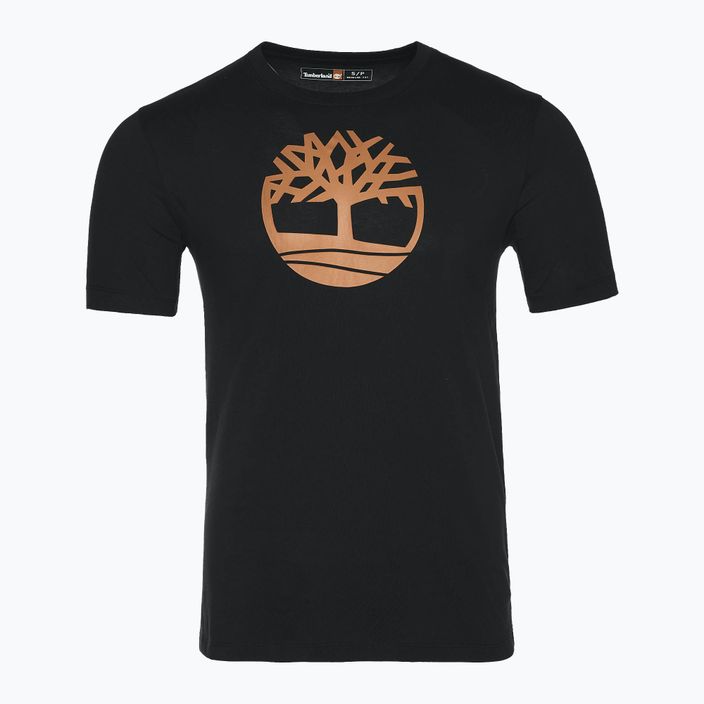 Herren Timberland Tree Logo schwarz/weizenfarbenes Stiefel-T-Shirt