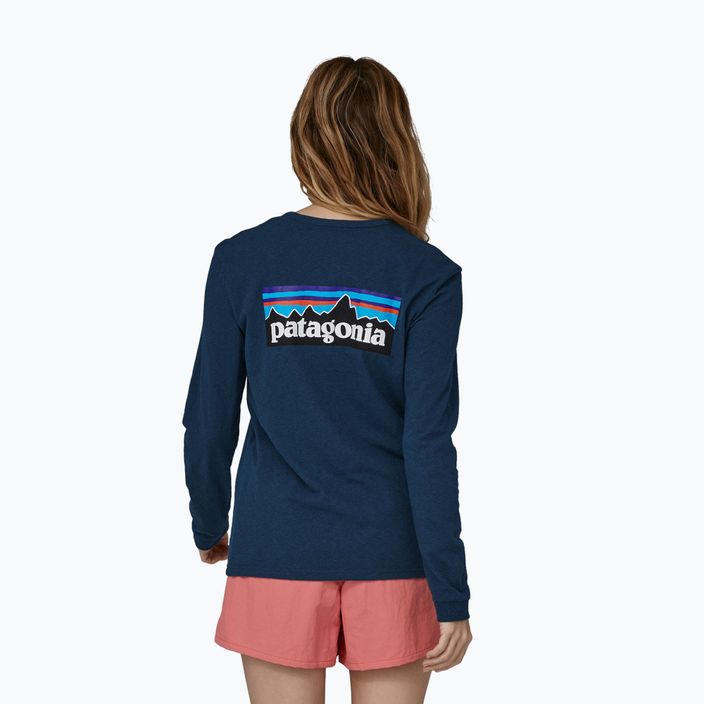 Damen-Trekking-T-Shirt Patagonia P-6 Logo Responsibili-Tee LS tidepool blau 2