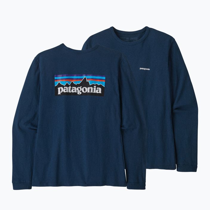 Damen-Trekking-T-Shirt Patagonia P-6 Logo Responsibili-Tee LS tidepool blau 7
