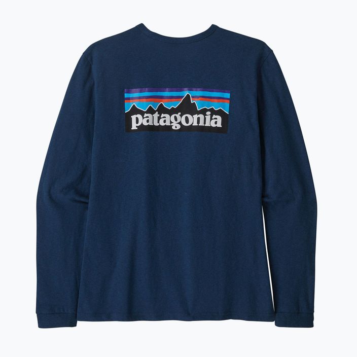 Damen-Trekking-T-Shirt Patagonia P-6 Logo Responsibili-Tee LS tidepool blau 9