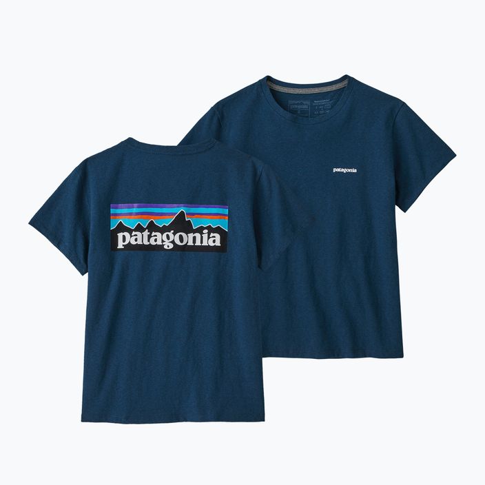 Damen-Trekking-T-Shirt Patagonia P-6 Logo Responsibili-Tee tidepool blau 7