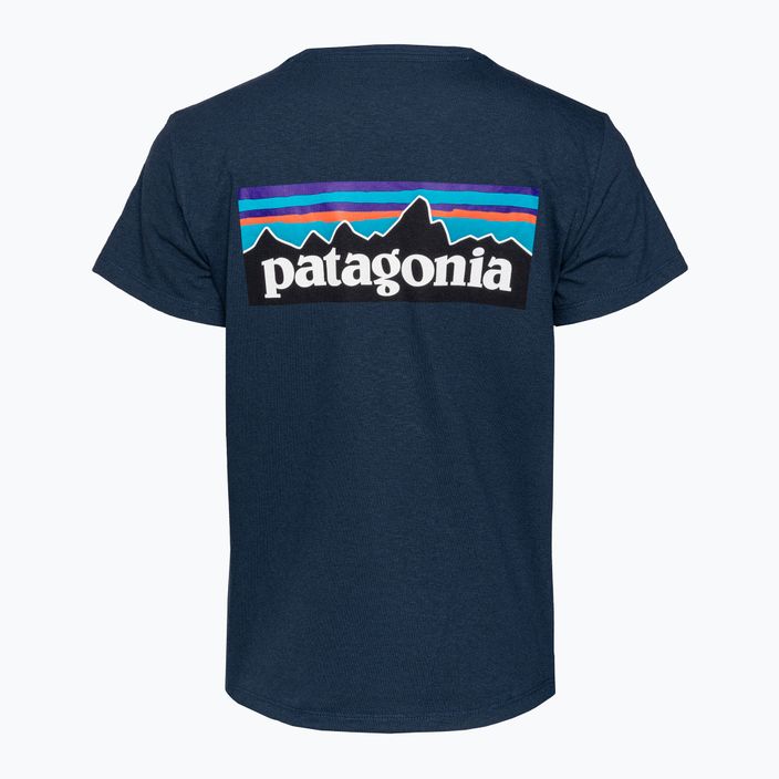 Damen-Trekking-T-Shirt Patagonia P-6 Logo Responsibili-Tee tidepool blau 4