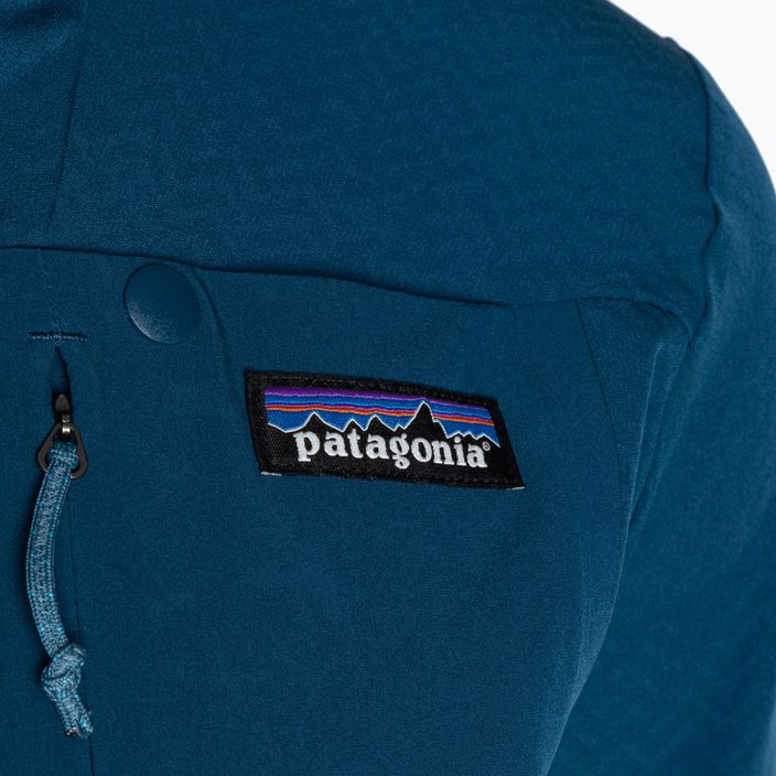 Damen Softshelljacke Patagonia R1 CrossStrata Hoody lagom blau 12