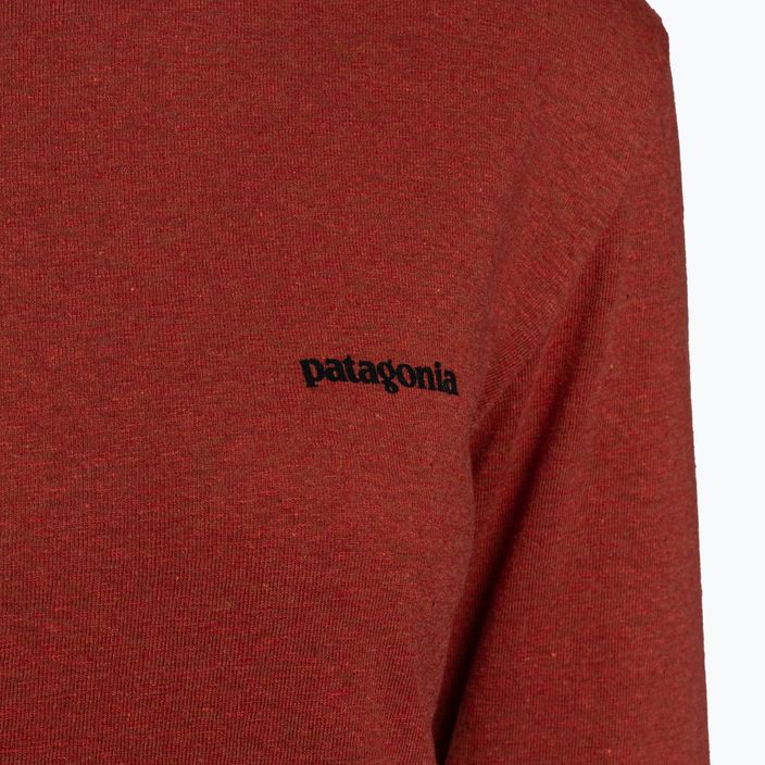 Damen-Trekking-T-Shirt Patagonia P-6 Logo Responsibili-Tee LS Wurzelholz rot 3