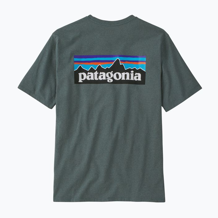 Patagonia P-6 Logo Responsibili-Tee Herren-Trekkinghemd nouveau grün 4