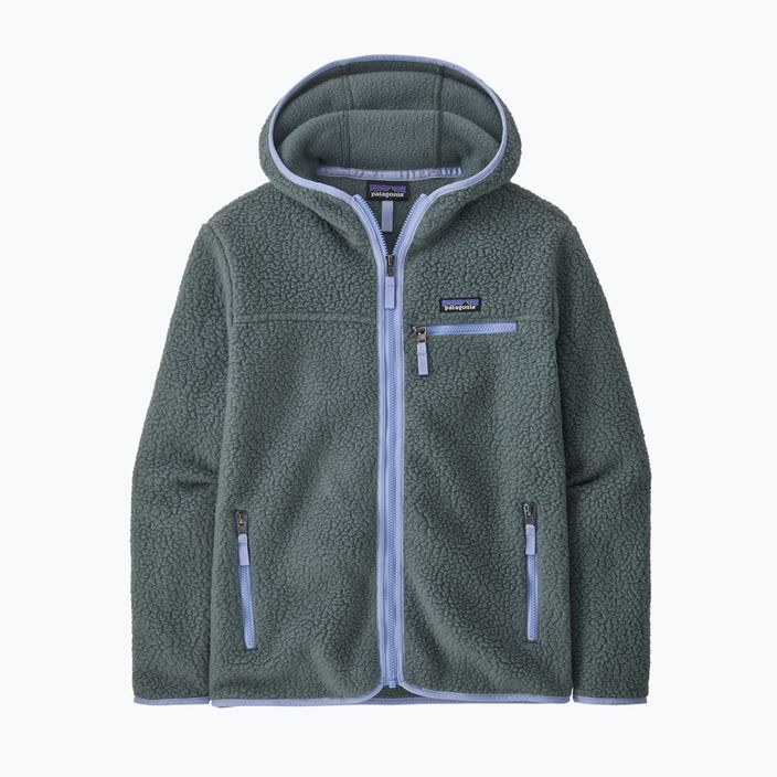 Damen Patagonia Retro Pile Hoody Fleece-Sweatshirt nouveau grün 8