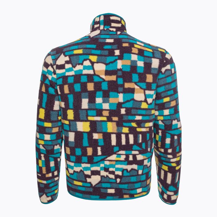 Patagonia Herren Fleece-Sweatshirt LW Synch Snap-T P/O fitz roy patchwork/belay blau 4