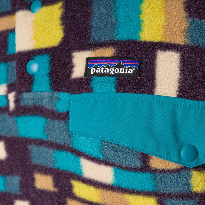 Patagonia Herren Fleece-Sweatshirt LW Synch Snap-T P/O fitz roy patchwork/belay blau 5