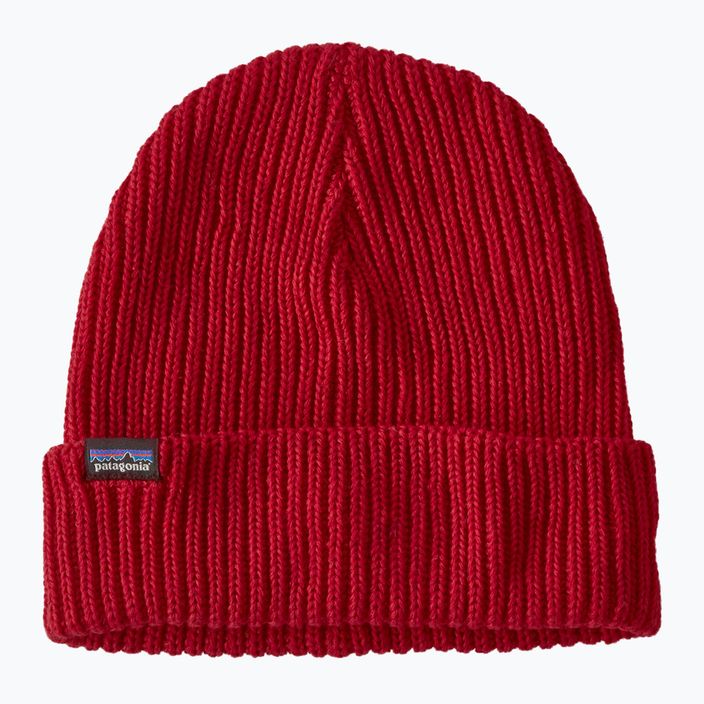 Patagonia Fishermans Rolled Beanie Wintermütze touring rot