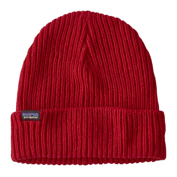 Patagonia Fishermans Rolled Beanie Wintermütze touring rot 2