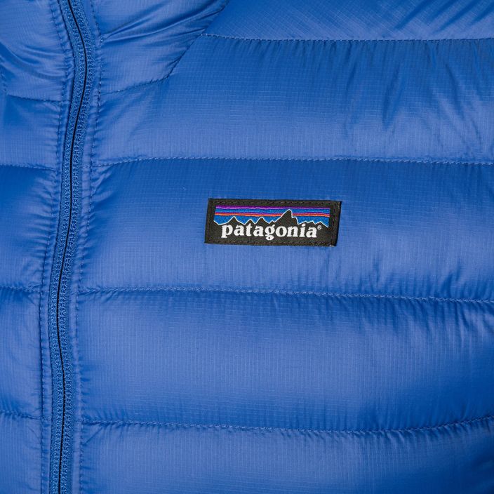 Herren Daunenjacke Patagonia Down Sweater Hoody Passage blau 5