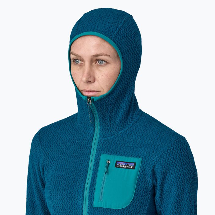 Damen Patagonia R1 Air Full-Zip Trekking Sweatshirt lagom blau 4