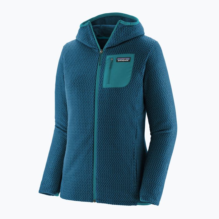 Damen Patagonia R1 Air Full-Zip Trekking Sweatshirt lagom blau 7