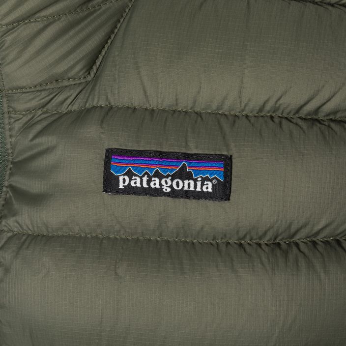 Herren Patagonia Daunen Pullover ohne Ärmel basin grün 5